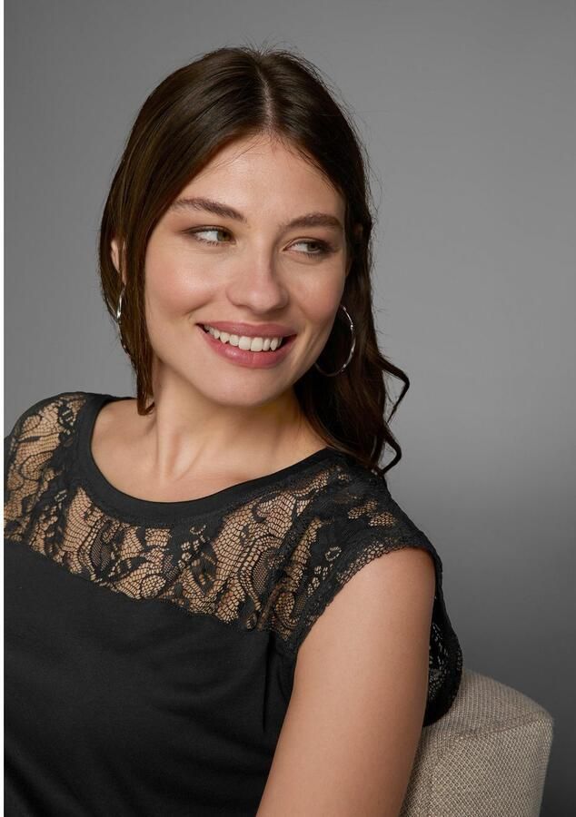 AJC Shirt met ronde hals Korte mouwen figuurvolgend effen ronde hals van single jersey - Foto 8