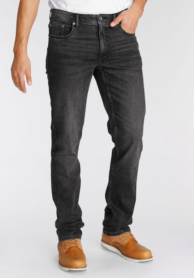 AJC Straight jeans rechtes gesneden used-look-wassing lage taille - Foto 6