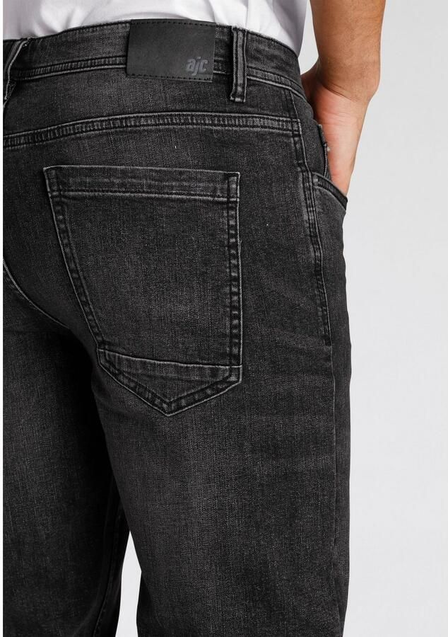 AJC Straight jeans rechtes gesneden used-look-wassing lage taille - Foto 2