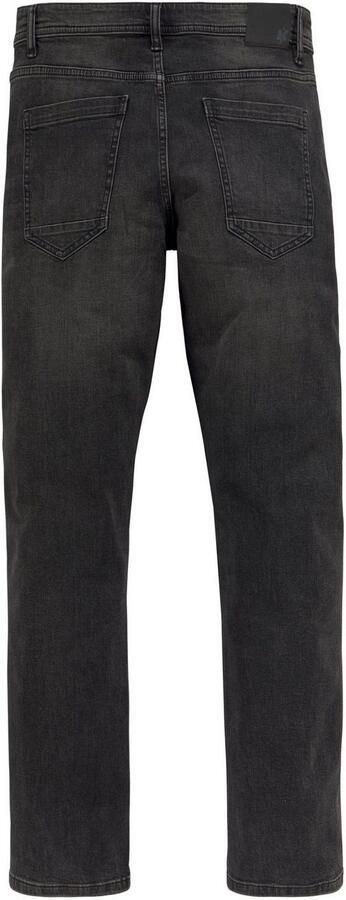 AJC Straight jeans rechtes gesneden used-look-wassing lage taille - Foto 5