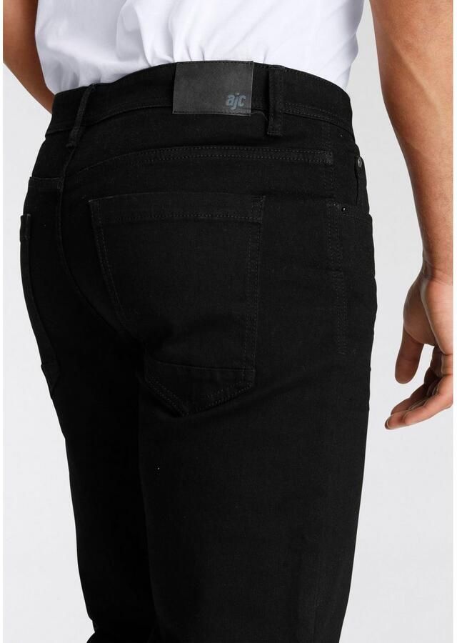 AJC Straight jeans rechtes gesneden used-look-wassing lage taille