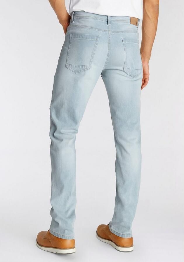 AJC Straight jeans rechtes gesneden used-look-wassing lage taille - Foto 4