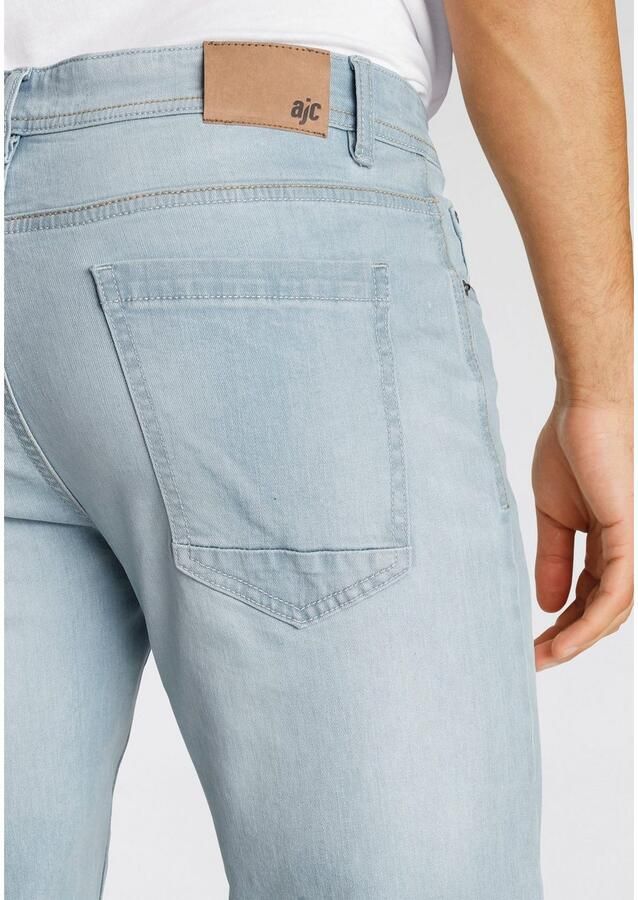 AJC Straight jeans rechtes gesneden used-look-wassing lage taille