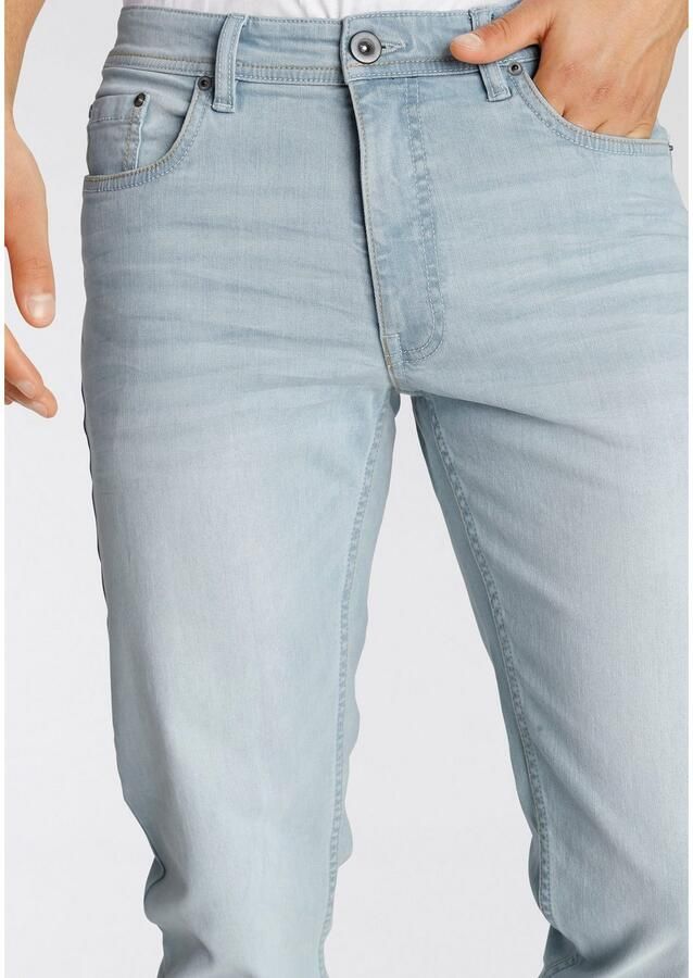 AJC Straight jeans rechtes gesneden used-look-wassing lage taille - Foto 2