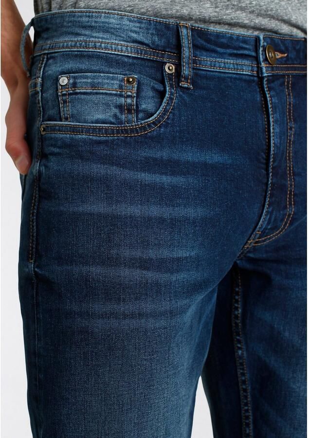 AJC Straight jeans rechtes gesneden used-look-wassing lage taille - Foto 3