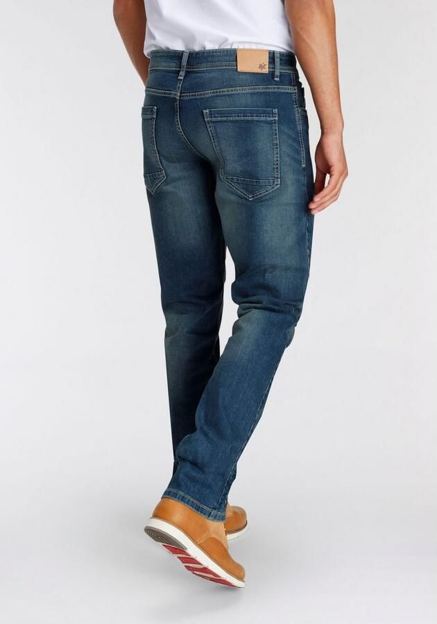 AJC Straight jeans rechtes gesneden used-look-wassing lage taille - Foto 2