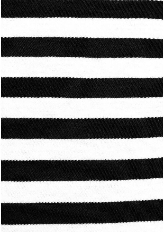 AJC T-shirt Korte mouwen getailleerde snit gestreept ronde hals - Foto 3