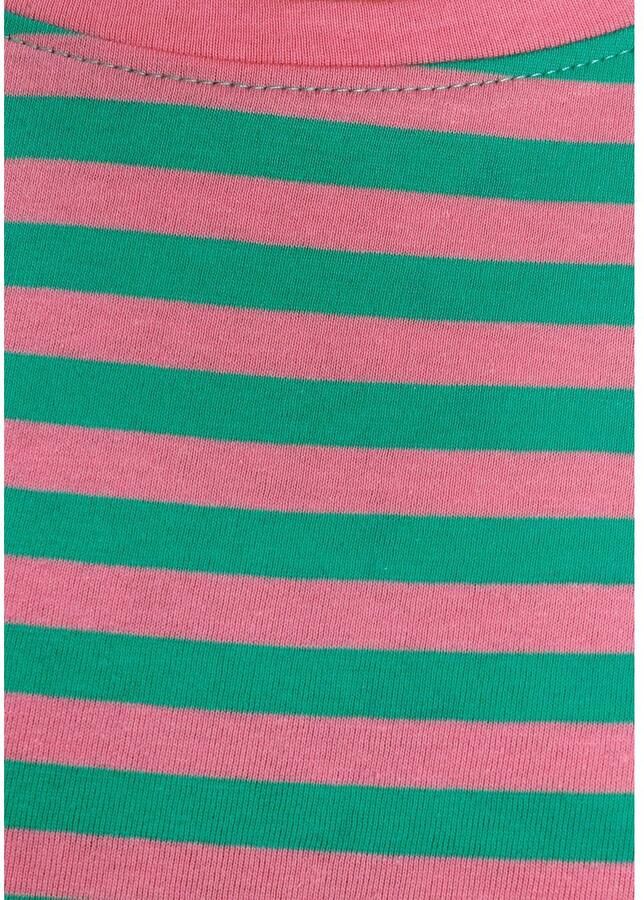 AJC T-shirt Korte mouwen getailleerde snit gestreept ronde hals - Foto 2