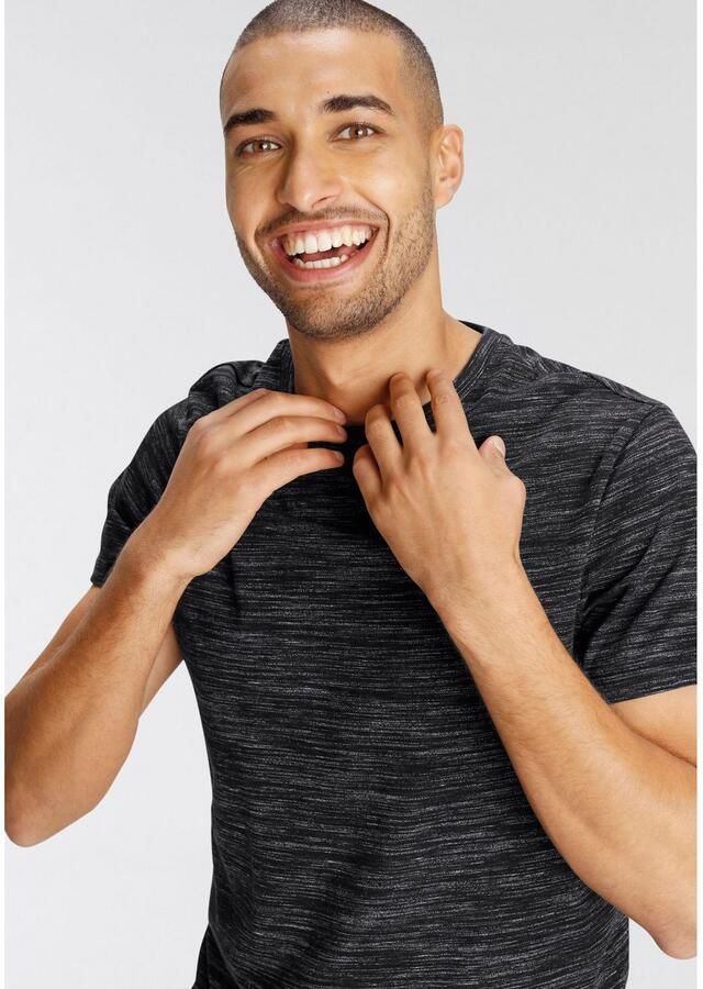 AJC T-shirt Korte mouwen regular fit gemêleerd ronde hals - Foto 2