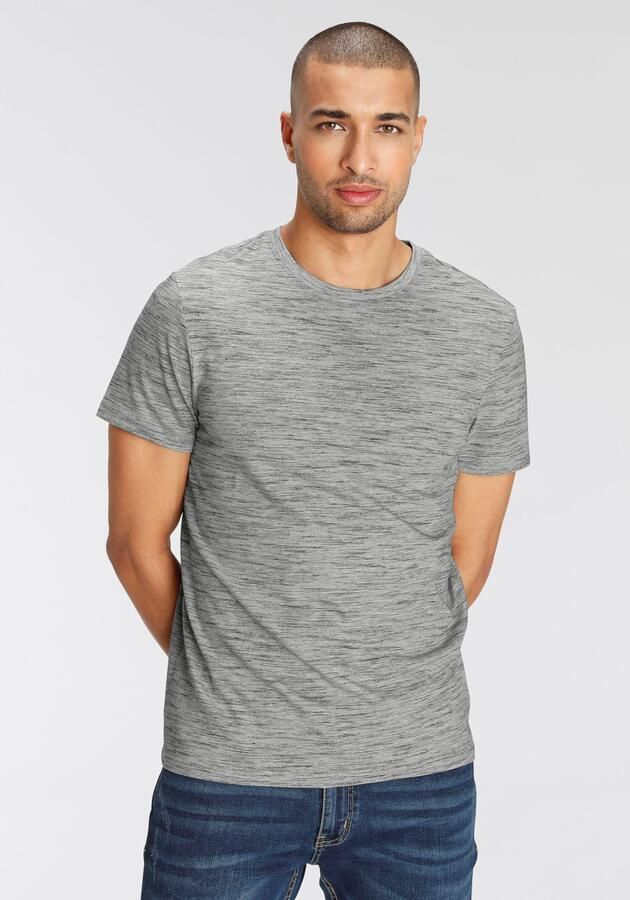 AJC T-shirt Korte mouwen regular fit gemêleerd ronde hals - Foto 6