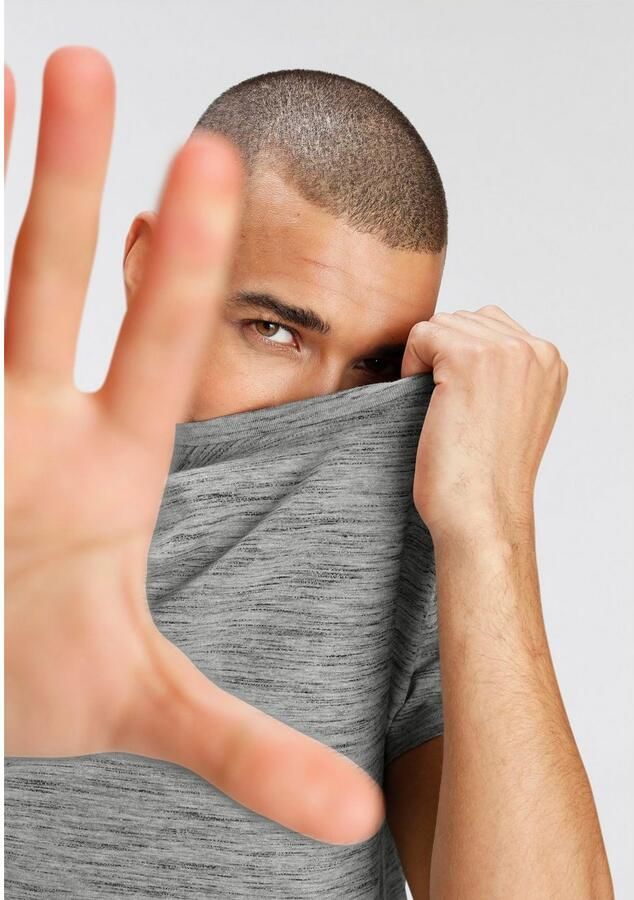 AJC T-shirt Korte mouwen regular fit gemêleerd ronde hals - Foto 5