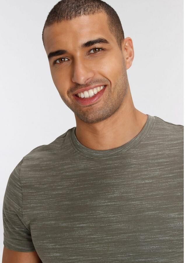 AJC T-shirt Korte mouwen regular fit gemêleerd ronde hals - Foto 3