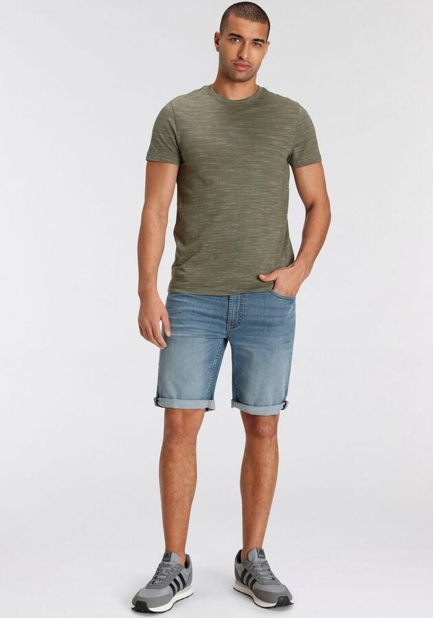 H.I.S Jeansshort DEYO rechte snit used-wassing lage taille - Foto 10