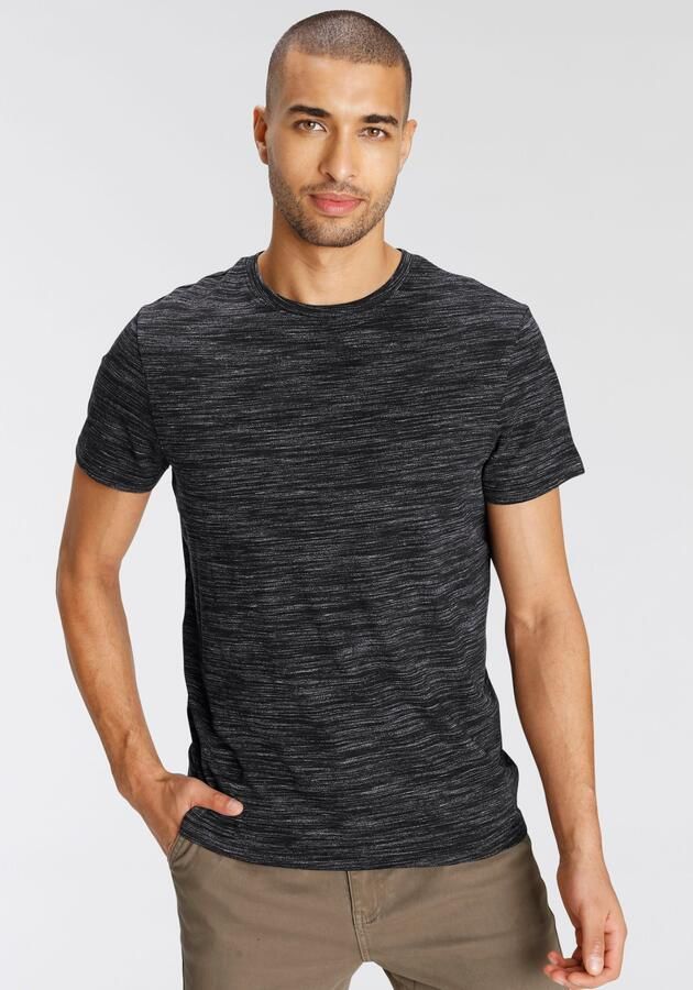 AJC T-shirt Korte mouwen regular fit gemêleerd ronde hals - Foto 5