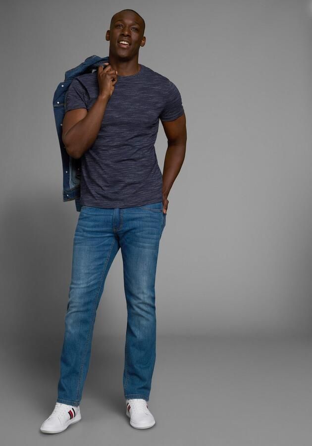 AJC T-shirt Korte mouwen regular fit gemêleerd ronde hals - Foto 6