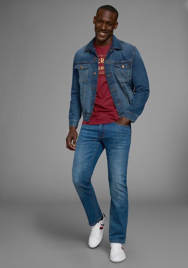 AJC T-shirt Korte mouwen smalle pasvorm in vintage-ontwerp - Foto 6