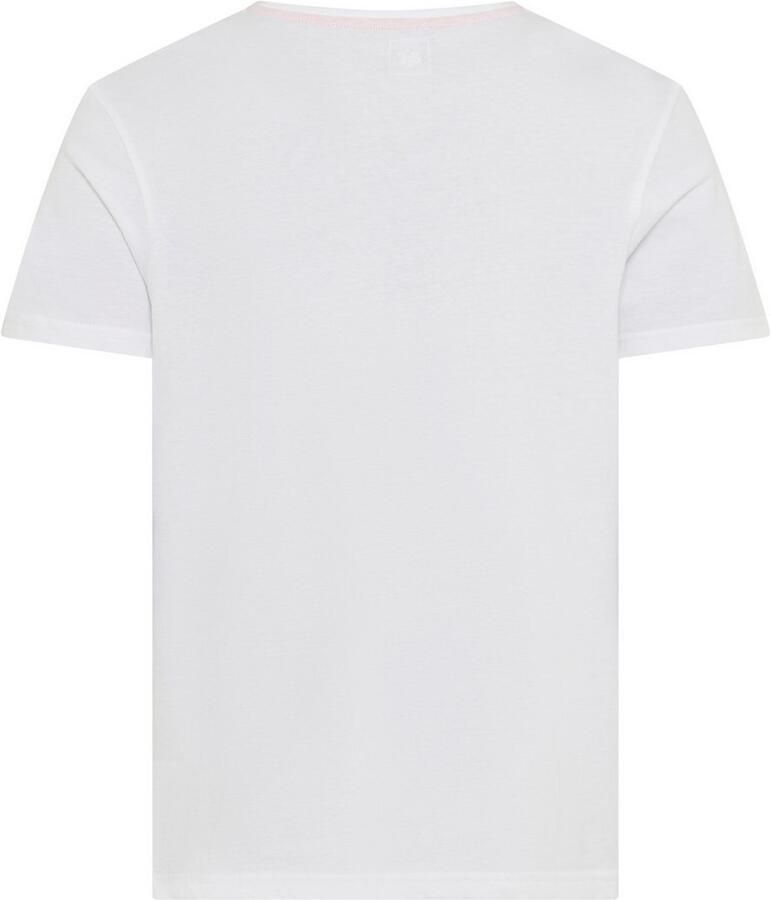 AJC T-shirt Korte mouwen smalle pasvorm in vintage-ontwerp