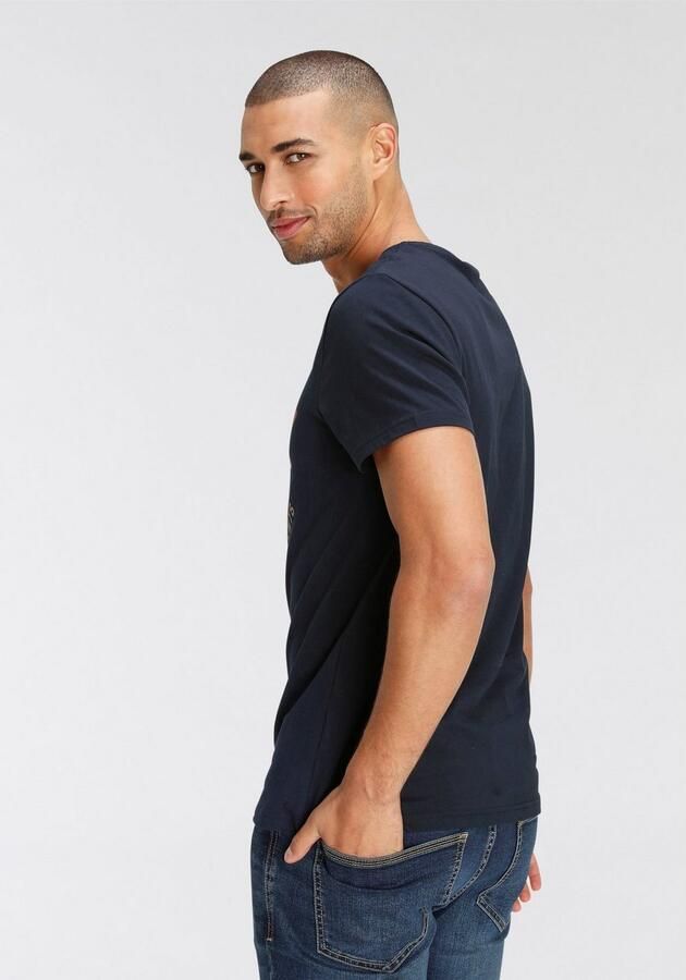 AJC T-shirt korte mouwen smalle snit bedrukt of effen - Foto 4