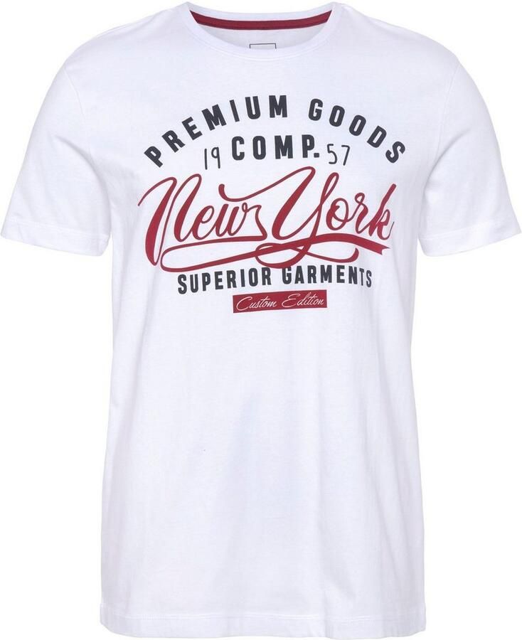 AJC T-shirt korte mouwen smalle snit met stijlvolle druk - Foto 8