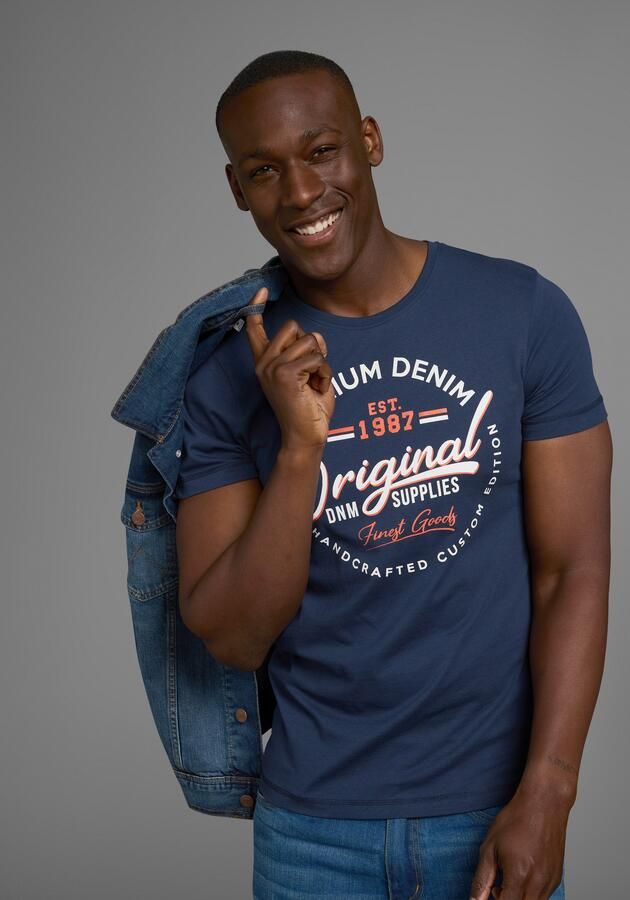 AJC T-shirt korte mouwen smalle snit met stijlvolle druk - Foto 4