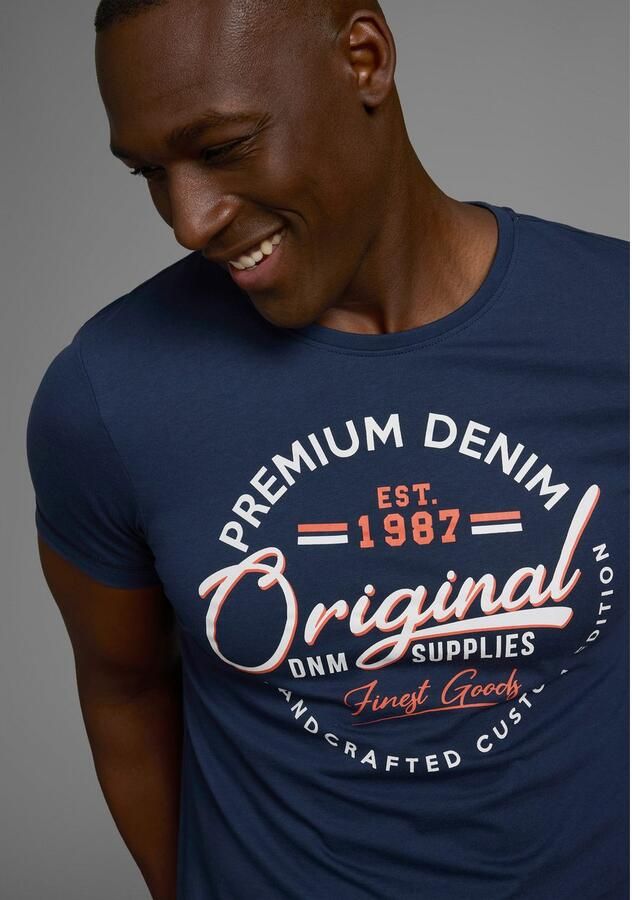 AJC T-shirt korte mouwen smalle snit met stijlvolle druk - Foto 3