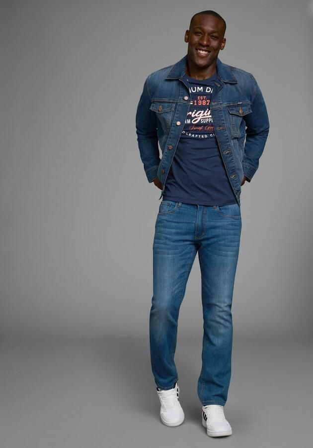 AJC T-shirt korte mouwen smalle snit met stijlvolle druk - Foto 5