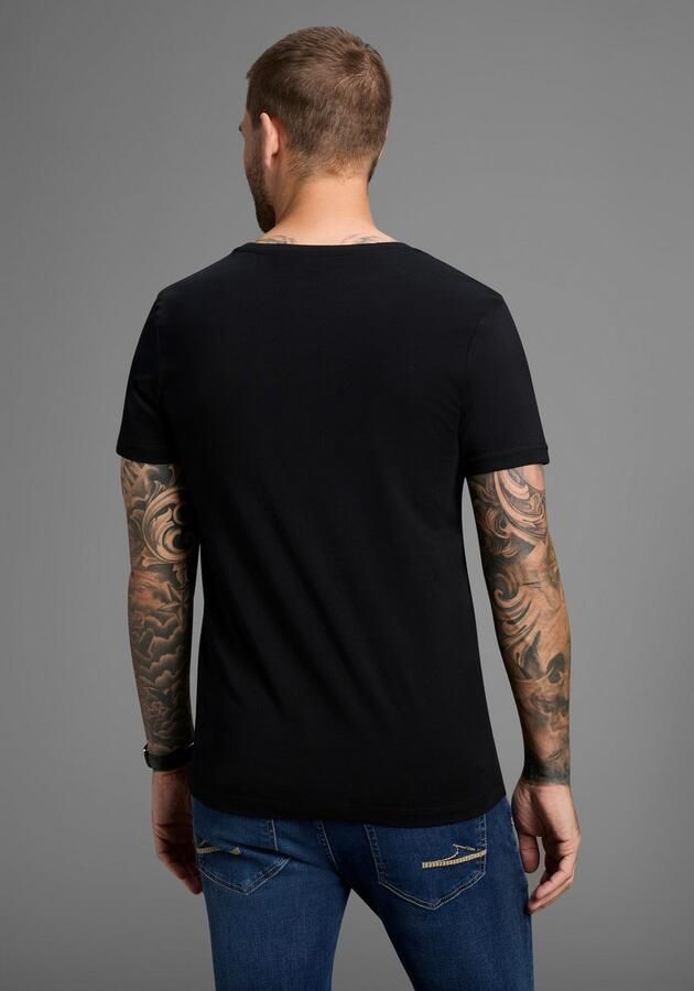 AJC T-shirt korte mouwen smalle snit met stijlvolle druk - Foto 5