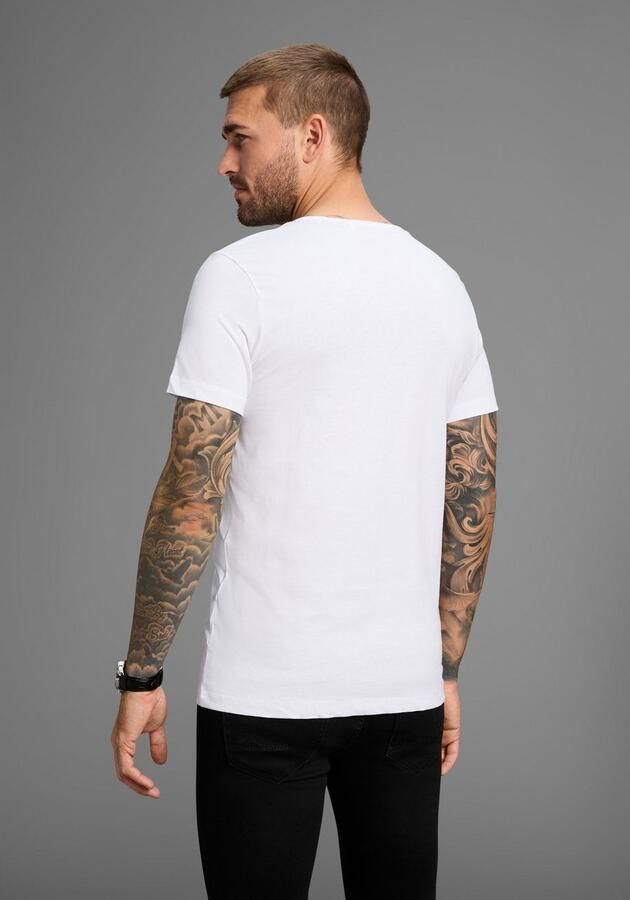 AJC T-shirt korte mouwen smalle snit met stijlvolle druk - Foto 5