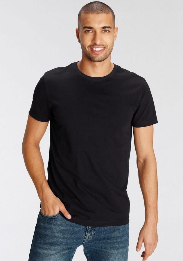 AJC T-shirt losse pasvorm basic stijl (3-delig Set van 3) - Foto 4