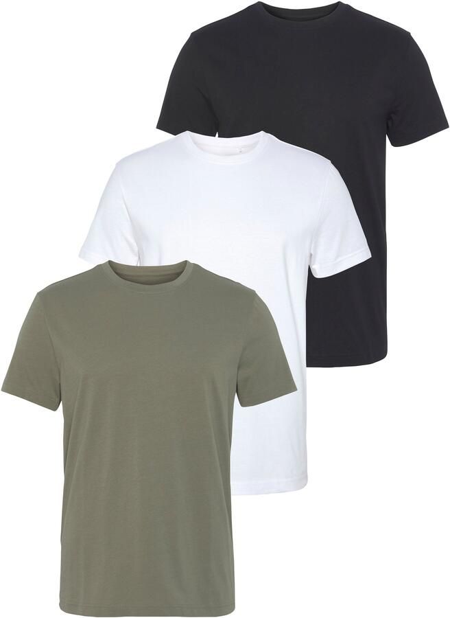 AJC T-shirt losse pasvorm basic stijl (3-delig Set van 3) - Foto 9