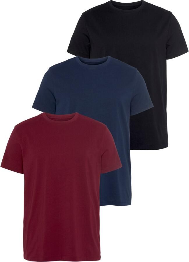 AJC T-shirt losse pasvorm basic stijl (3-delig Set van 3) - Foto 8