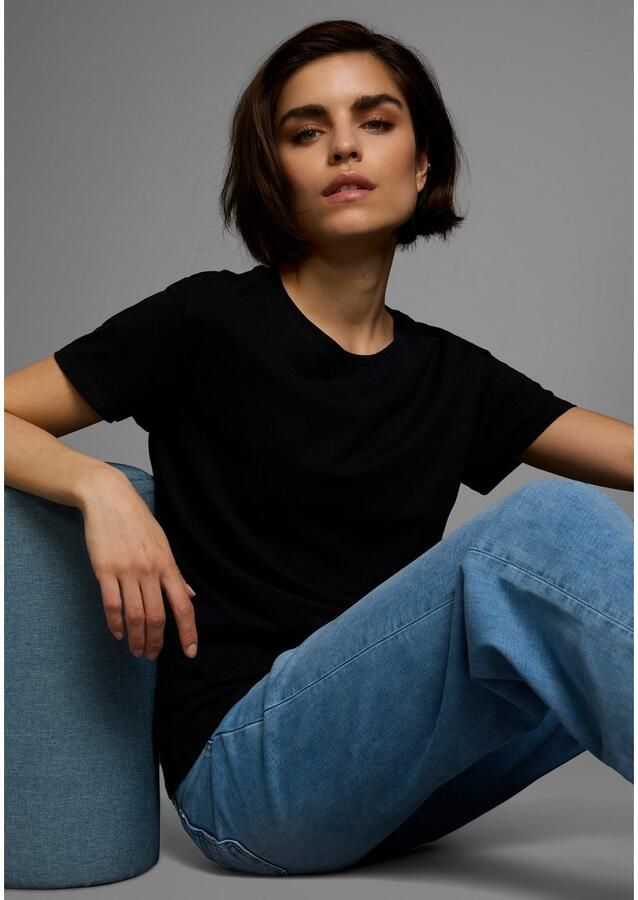 AJC T-shirt oversized pasvorm basic van katoen - Foto 2