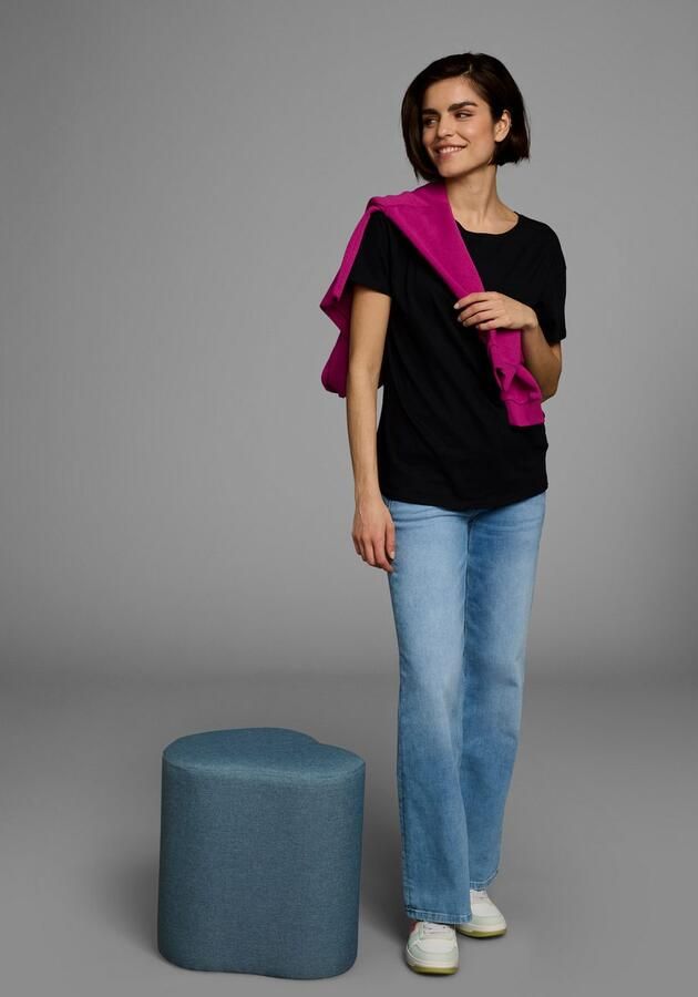 AJC T-shirt oversized pasvorm basic van katoen - Foto 9