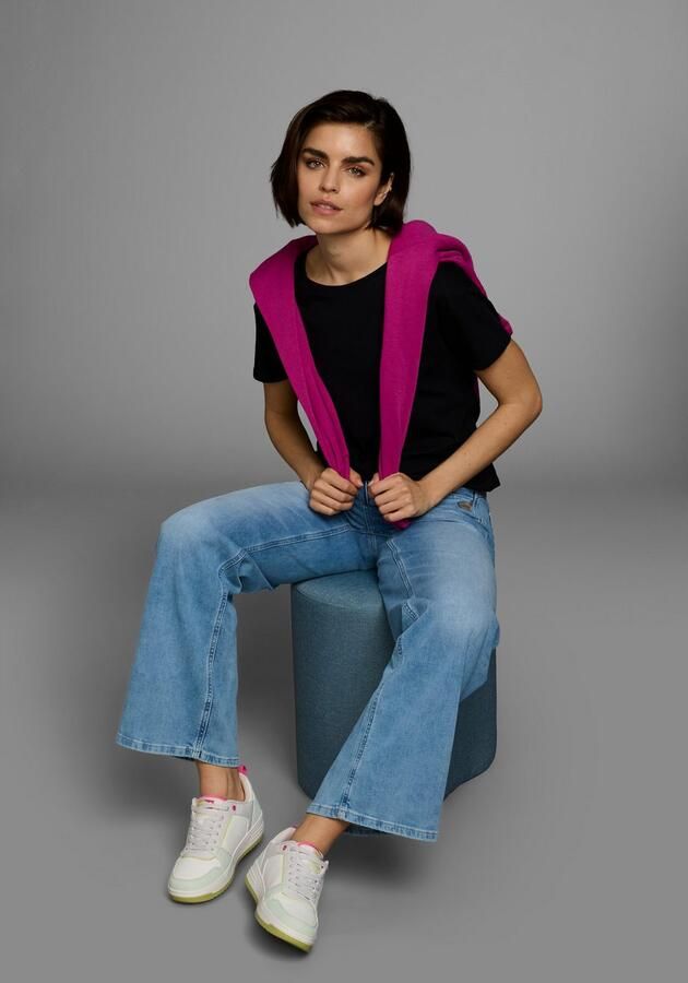 AJC T-shirt oversized pasvorm basic van katoen - Foto 10