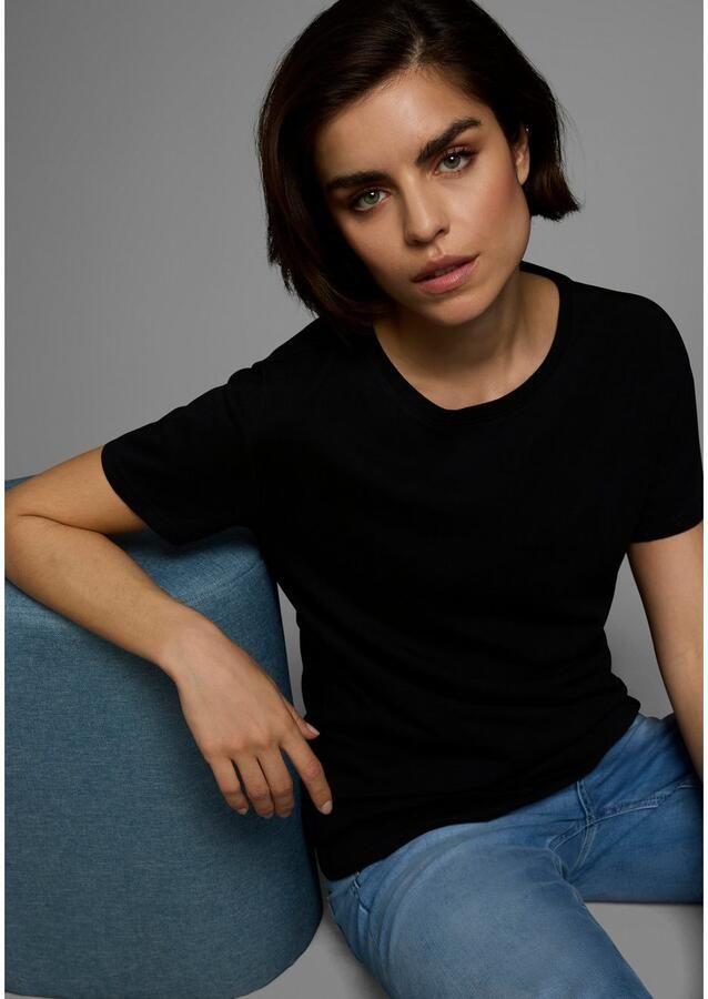 AJC T-shirt oversized pasvorm basic van katoen - Foto 4