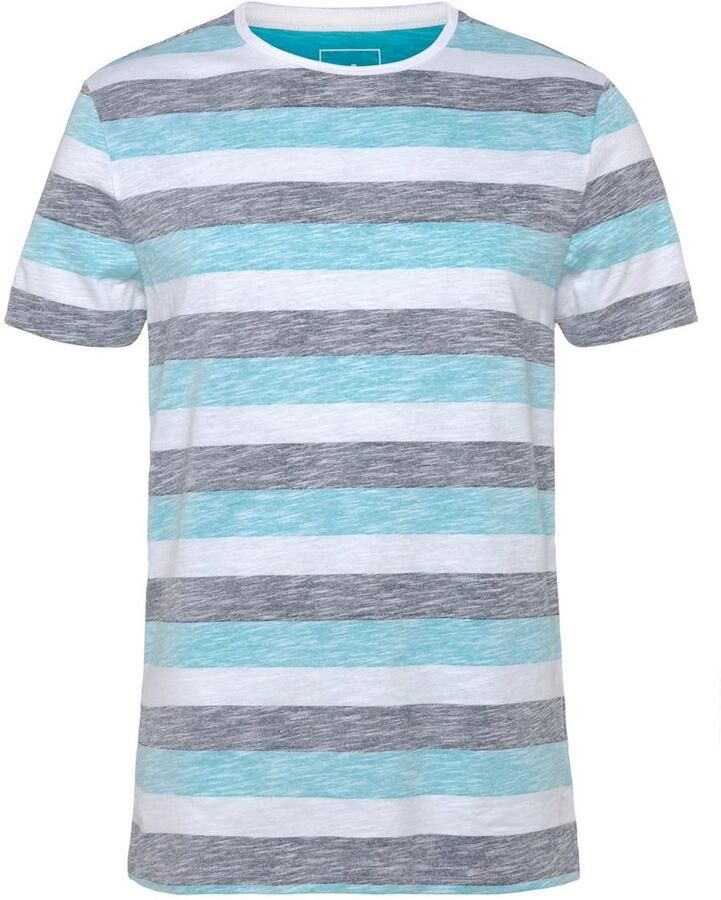 AJC T-shirt smal gesneden gestreept ronde hals - Foto 7