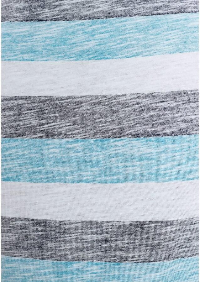 AJC T-shirt smal gesneden gestreept ronde hals