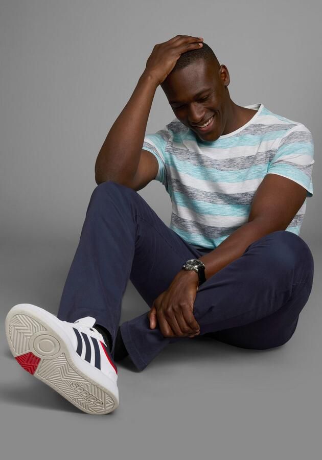 AJC T-shirt smal gesneden gestreept ronde hals - Foto 6