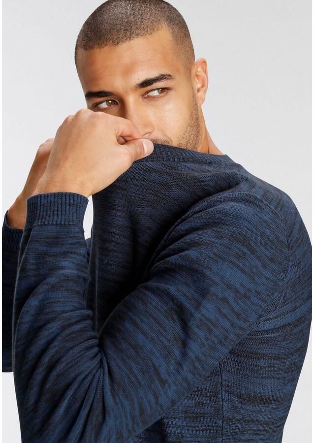 AJC Trui met ronde hals in gemêleerde look - Foto 3