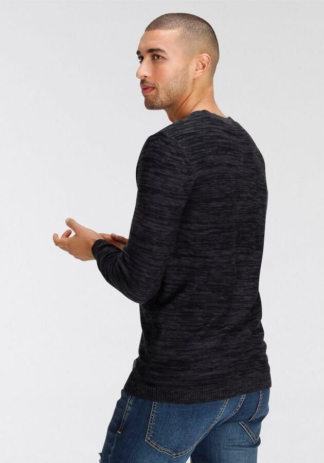 AJC Trui met ronde hals in gemêleerde look - Foto 4