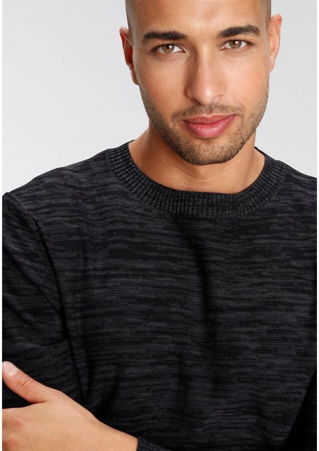 AJC Trui met ronde hals in gemêleerde look - Foto 2