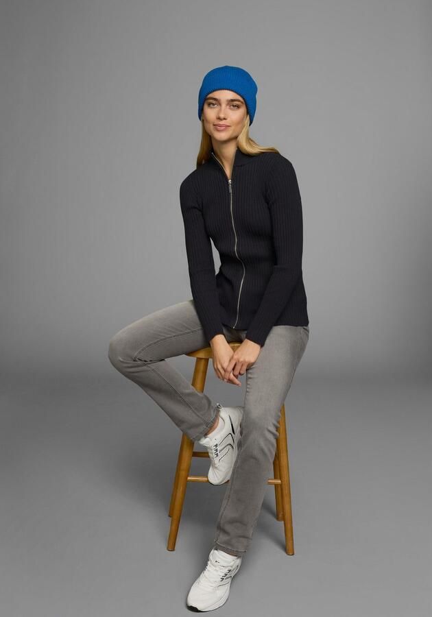 AJC Vest in ribbreisel met opstaande kraag en rits - Foto 10