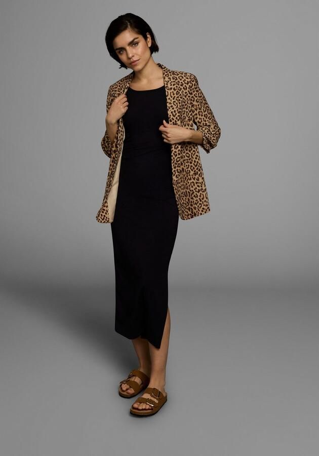 AJC Zomerjurk feestelijk maxilengte effen van elastisch single jersey - Foto 9