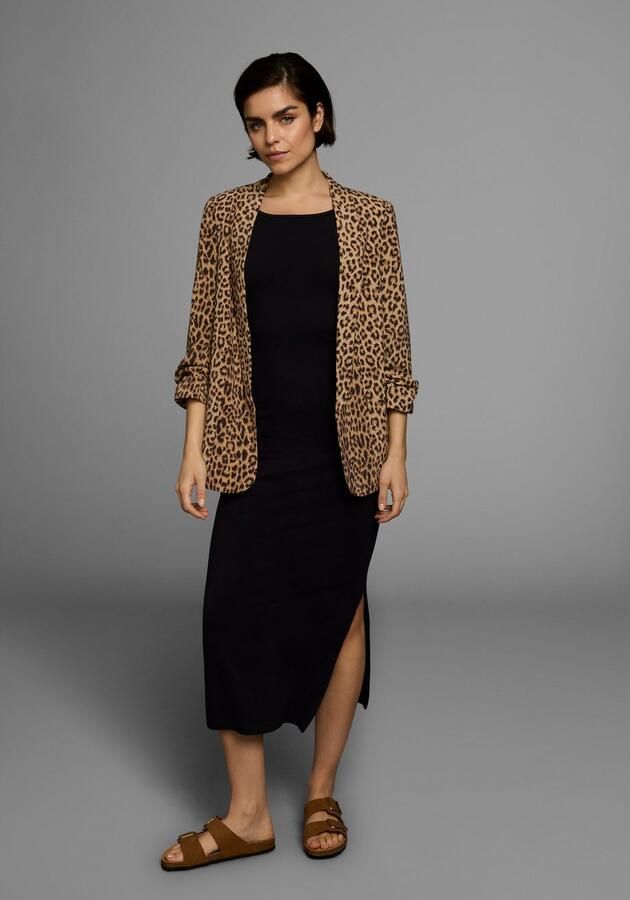 AJC Zomerjurk feestelijk maxilengte effen van elastisch single jersey - Foto 10