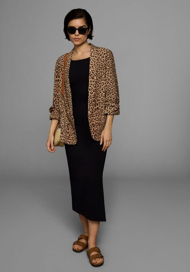 AJC Zomerjurk feestelijk maxilengte effen van elastisch single jersey - Foto 11