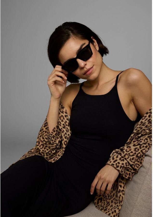 AJC Zomerjurk feestelijk maxilengte effen van elastisch single jersey - Foto 3