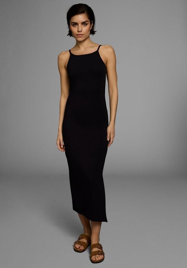 AJC Zomerjurk feestelijk maxilengte effen van elastisch single jersey - Foto 12