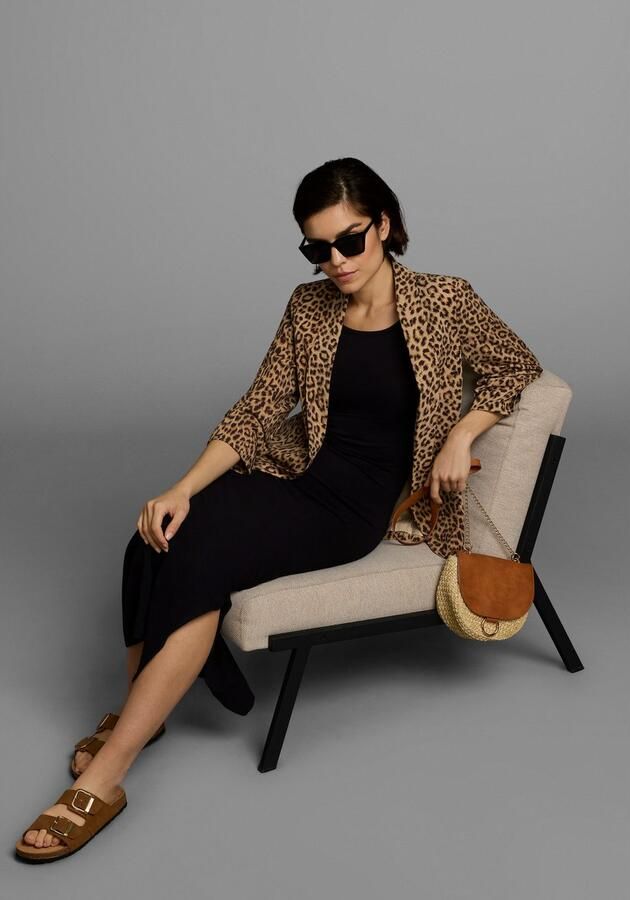 AJC Zomerjurk feestelijk maxilengte effen van elastisch single jersey - Foto 13