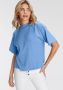 AJC Oversized shirt met modieuze brede geribde ronde halslijn - Thumbnail 1