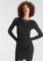AJC Gebreide jurk in trendy gebreide ribstof nieuwe collectie - Thumbnail 1